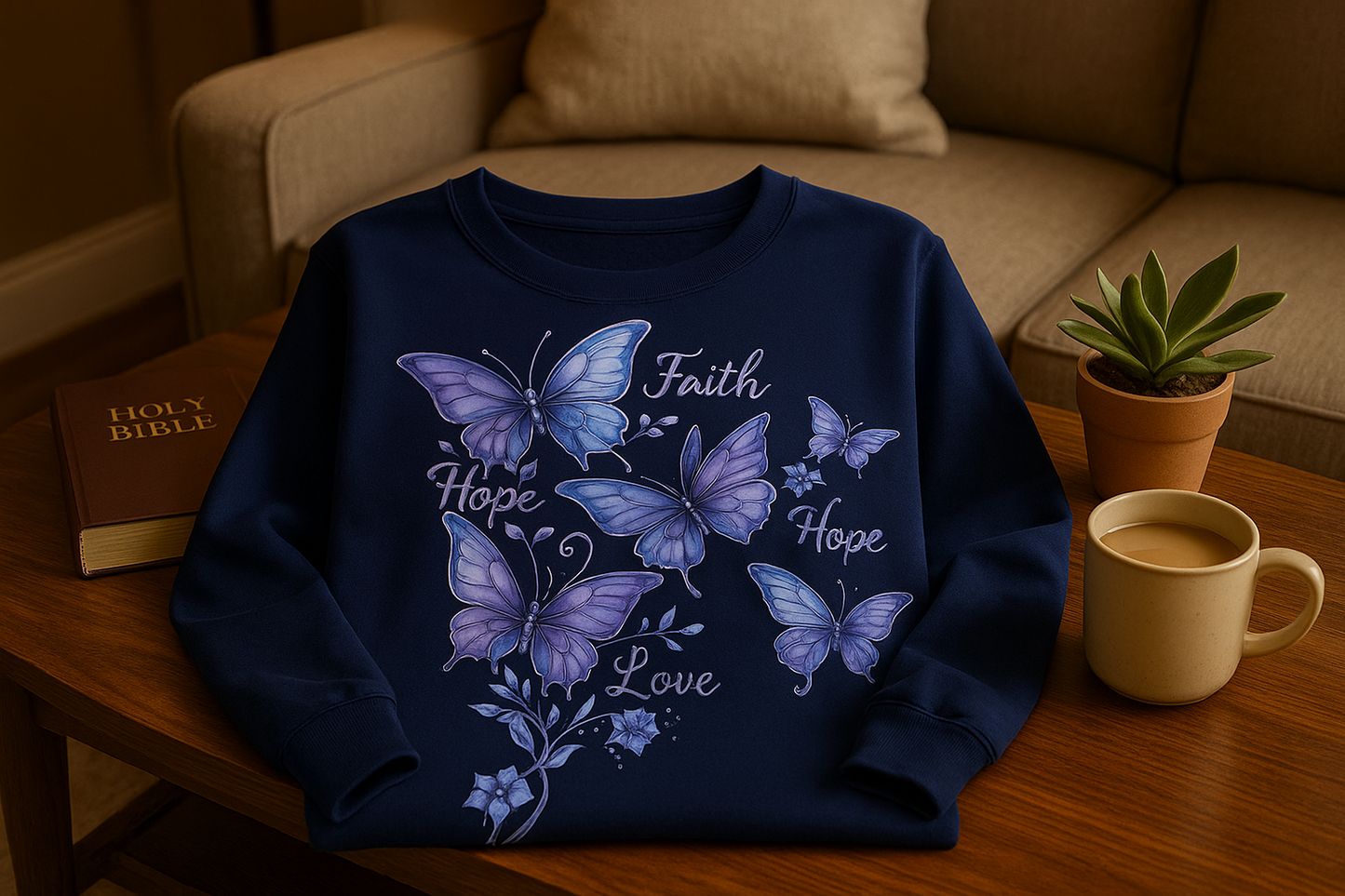 Faith Butterfly Sweatshirt