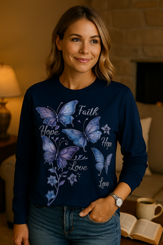 Faith Butterfly Sweatshirt